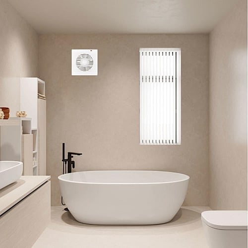 مروحة شفط سقف دكت مربع شبك 6 بوصه موديل 15 اطار (2...