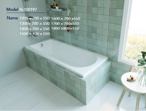 مغطس كلاسك لون ابيض مقاس 120*70 ارتفاع 550 بضمان ع...