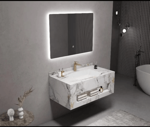 مغاسل ديكور رخام صناعي صندوق مقاس 60 سم