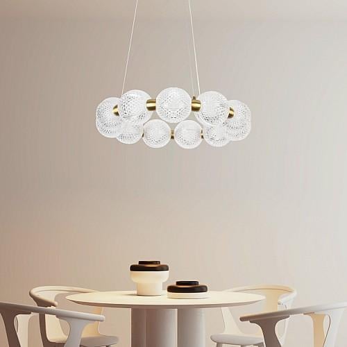 نجف مودرن زيتي 3اضاءات 15 واط مقاس 40 سم