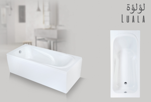 مغطس بحريني لؤلؤة لون ابيض 160*75 بضمان عشر سنوات...