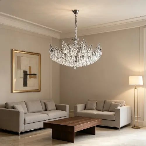 علاقي مودرن فضي E14*14