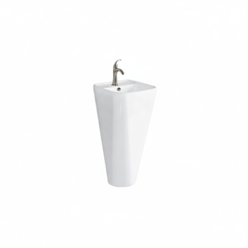 مغسلة برميل باللون الأبيض أناقة وتنظيم متالي لحمام...