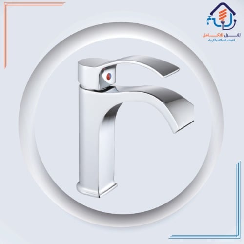 خلاط مغسلة معتق أصفر قصير مقاوم للصدأ