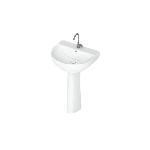 مغسلة خزف أرضي ابيض مودرن