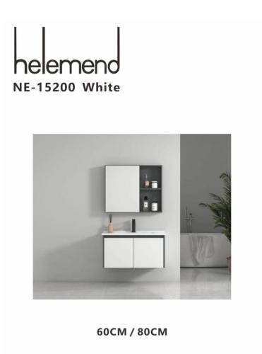 مغسله ألمنيوم مقاس ٦٠ سم رمادي مع ابيض