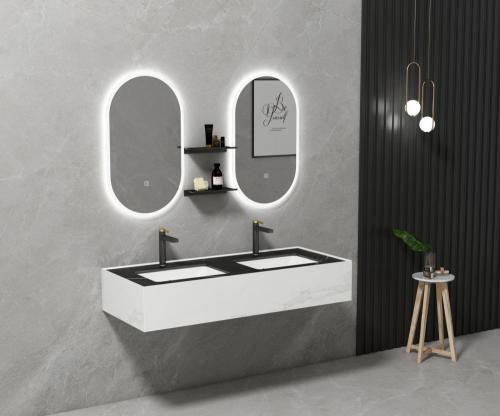 مغسلة حوضين ديكور 140سم