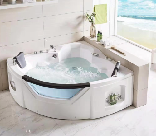 مغطس جاكوزى 154*154 زاوية لون ابيض