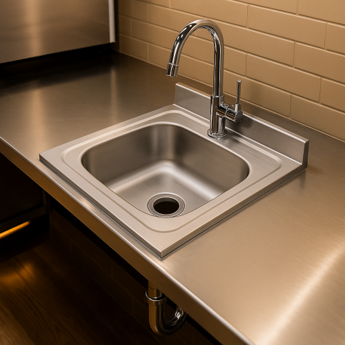 مجلى حوض استيل 60*60 موديل كوري - التقنية الوطنية