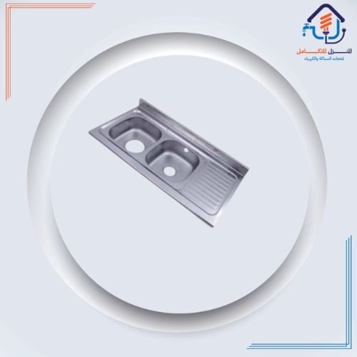 مجلى حوضين استيل 60*120 موديل كوري - التقنية الوطن...