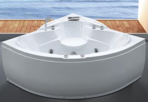 جاكوزي زاويه مقاس ١٥٠*١٥٠ لون ابيض فل كامل ٢ ماتور