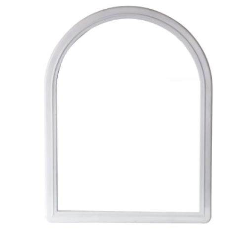 مراية محراب مقاس 45X65 CM إيطار بلاستيك ابيض