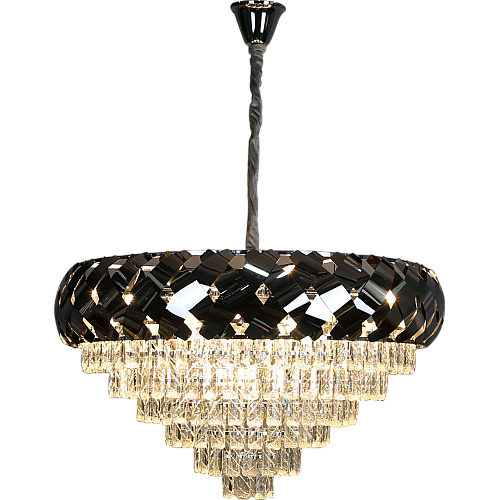 نجف مودرن فضي E14*15L قطر 80 سم