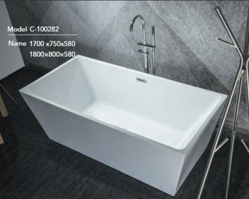 مغطس كلاسك لون ابيض مقاس 170*75 ارتفاع 580 بضمان ع...