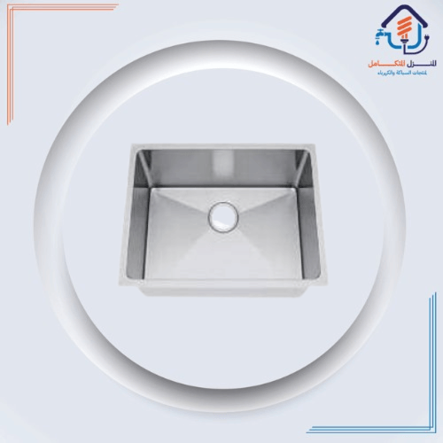 مجلى حوض ستانلس استيل 45*45 اسود - تسقيط علي الرخا...