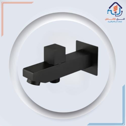 صباب مربع مودرن أسود خطين