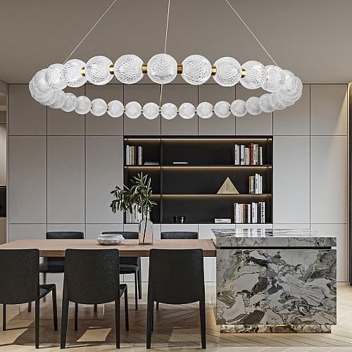 نجف مودرن زيتي 3اضاءات 42 واط مقاس 100 سم