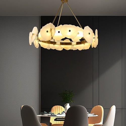 نجف مودرن زيتي لون الانارة 3اضاءات 55 واط قطر 80 س...