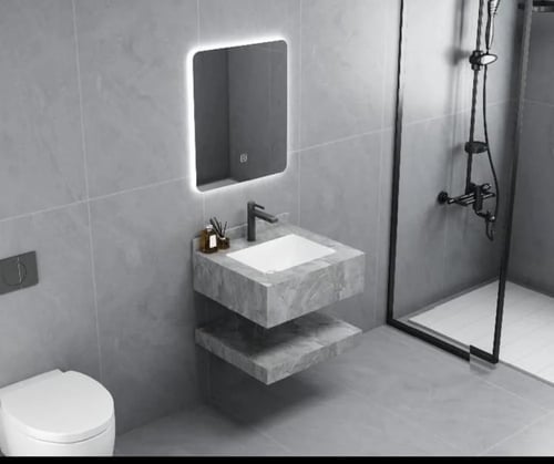 مغاسل ديكور رخام صناعي مقاس 100 سم