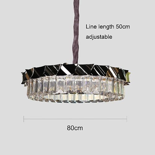 نجف مودرن ذهبي لون الانارة 3اضاءات 95 واط قطر 80 س...