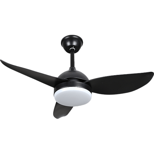 مروحة سقف مودرن مع غطاء اسود لون الانارة 3اضاءات