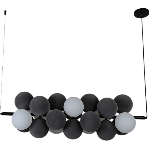 نجف مودرن رصاصي مع ابيض G9*7L