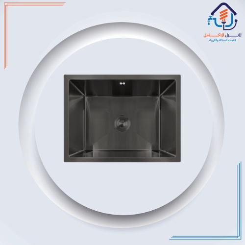 مجلى حوض ستانلس استيل 45*100 اسود - تسقيط علي الرخ...