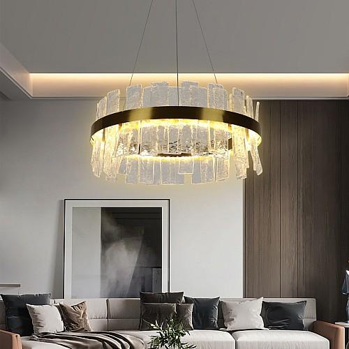 نجف مودرن زيتي لون الانارة 3اضاءات 42 واط قطر 60 س...