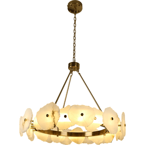 نجف مودرن زيتي لون الانارة 3اضاءات 55 واط قطر 80 س...