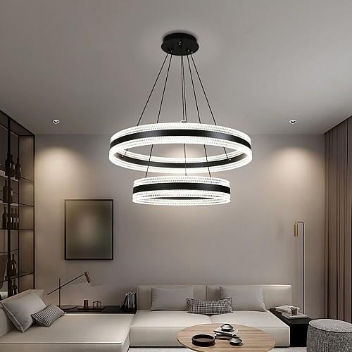 علاقي مودرن مجوز اسود لون الانارة 3اضاءات