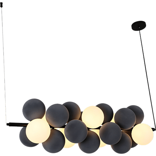 نجف مودرن رصاصي مع ابيض G9*7L