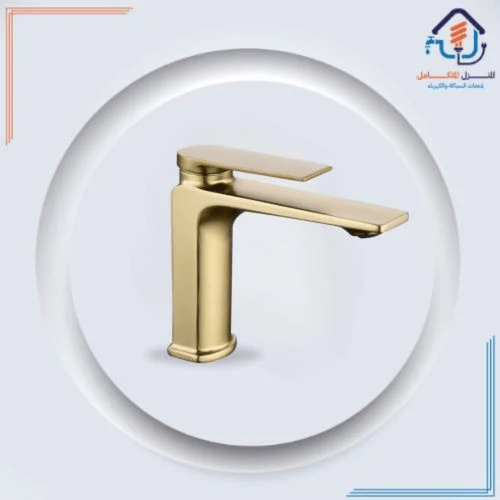 خلاط مغسلة وسط لون كروم مقاوم للصدأ