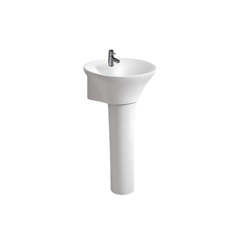 مغسلة خزف أرضي ابيض مودرن