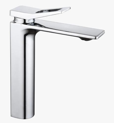 مغسلة ارضي برميل لون ابيض مع خلاط وهراب