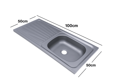 مجلى حوض استيل 50*100 - التقنية