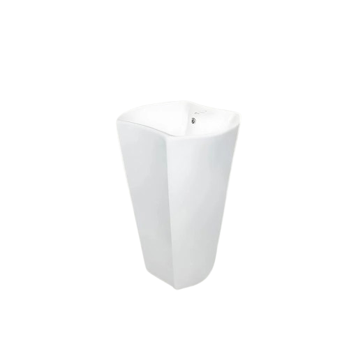 مغسلة خزف برميل ابيض مودرن