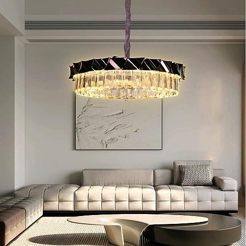 نجف مودرن ذهبي لون الانارة 3اضاءات 95 واط قطر 80 س...