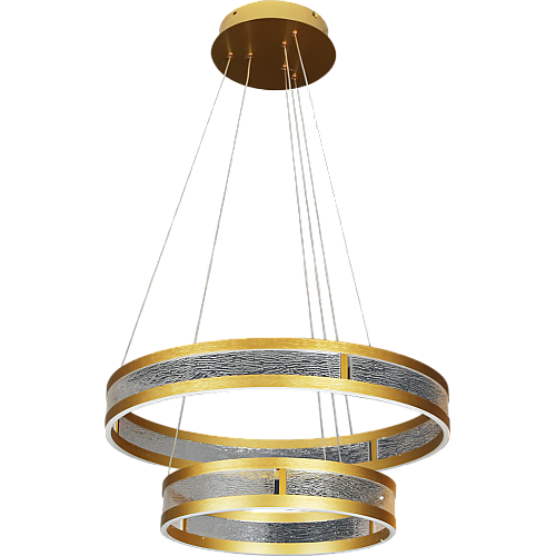 نجف مودرن ذهبي لون الانارة 3اضاءات 135 واط مجوز