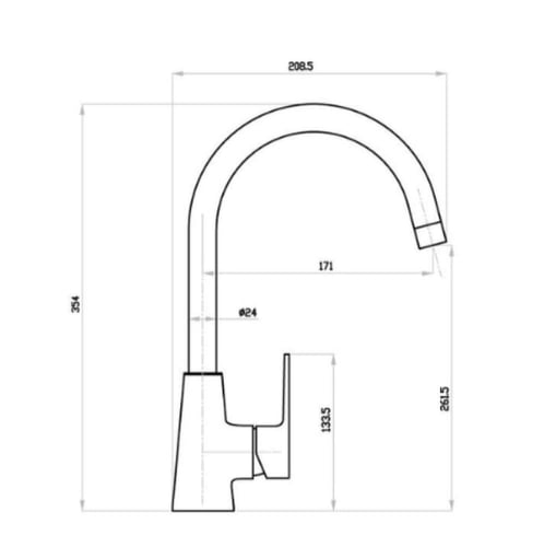 خلاط مجلى أرضي موديل الماني