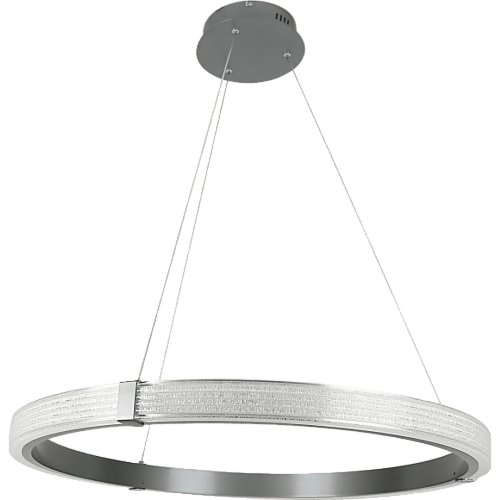 نجف مودرن حلقة رمادي لون الانارة 3اضاءات 105 واط م...