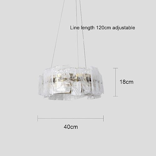 نجف مودرن زيتي لون الانارة 3اضاءات 30 واط قطر 40 س...