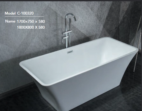 مغطس كلاسك لون ابيض مقاس 170*75 ارتفاع 580 بضمان ع...