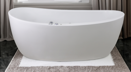 مغطس كلاسيكي فريسيا لون ابيض مقاس 171* 86 صناعه بح...