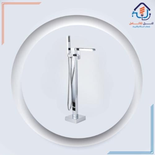 خلاط جاكوزي أرضى مربع كروم