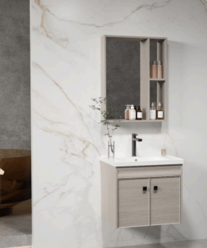 مغاسل ديكور مقاس 80 سم لون ابيض