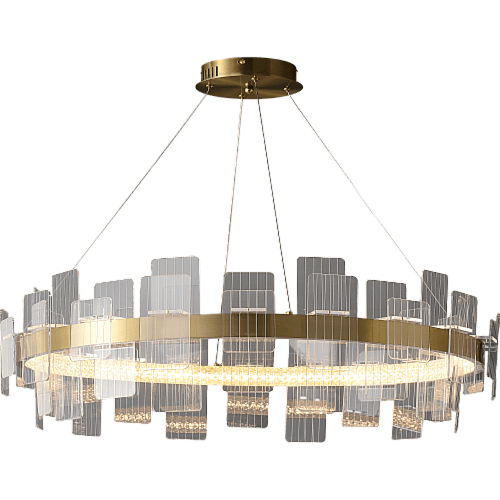 نجف مودرن زيتي 3اضاءات 55 واط قطر 100 سم