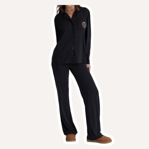 HOUSE OF CB CLASSIC PJS SET - BLACK