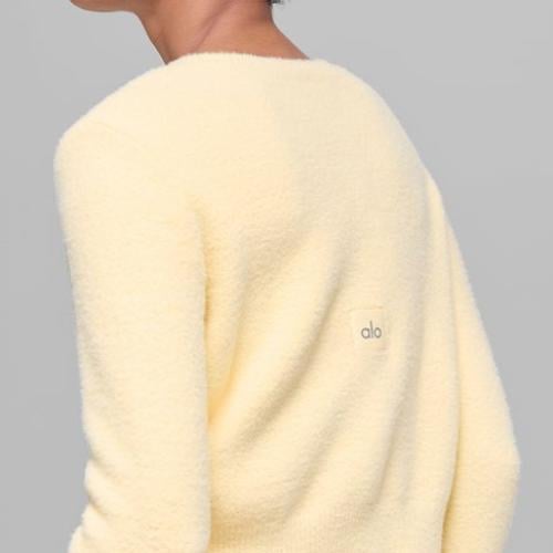 ALO SNUGGLE SWEATER CROPPED CARDIGAN