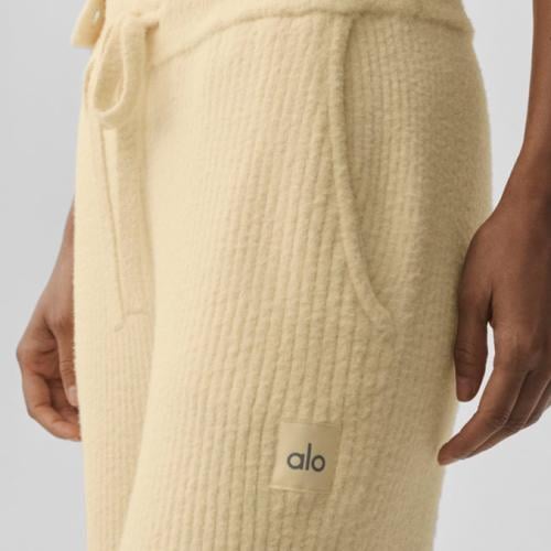 ALO SNUGGLE SWEATER HIGH-WAIST WIDE LEG PANT