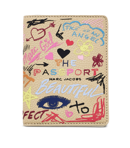 MARC JACOBS LEATHER PASSPORT CASE